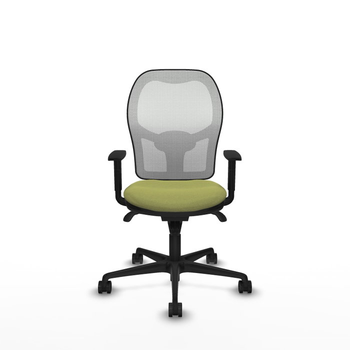Piqueras y Crespo Chaise de Bureau Jorquera Vert Olive et Blanc