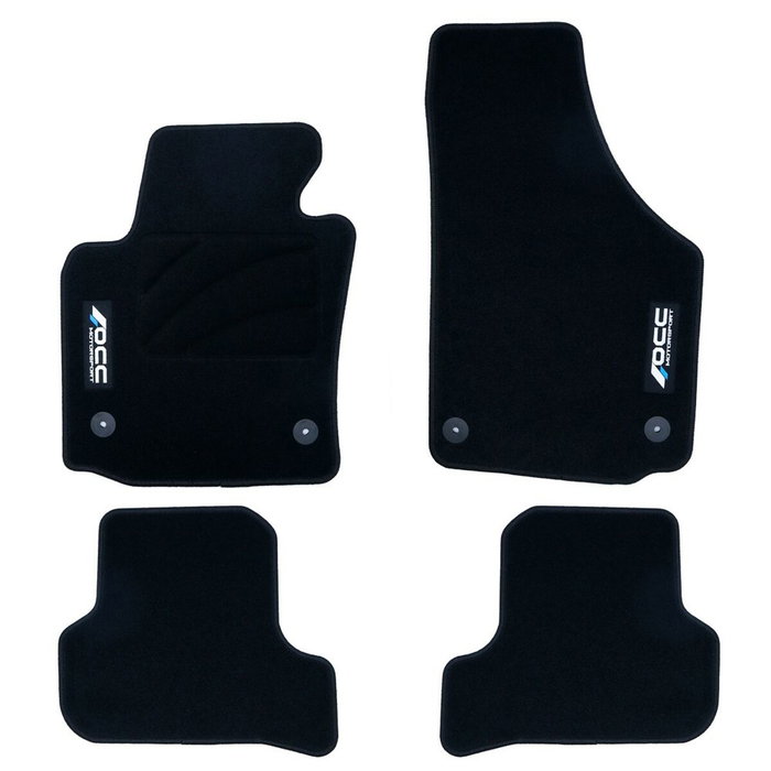 Set de tapis de voitures OCC Motorsport OCCST0015LOG Seat Leon Mk2 5 Pièces Set de tapis de voitures OCC Motorsport OCCST0015LOG Seat Leon Mk2 5 Pièces