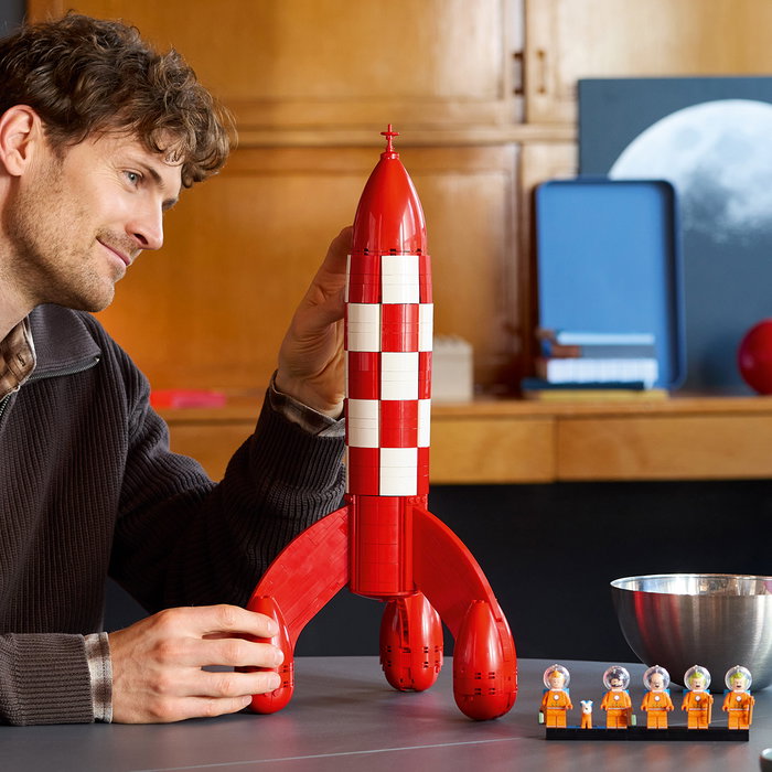 LEGO Ideas Le Cohete Lunaire de Tintin 21367 - Set de Construction pour Adultes, 1283 Pièces, 18+ Ans