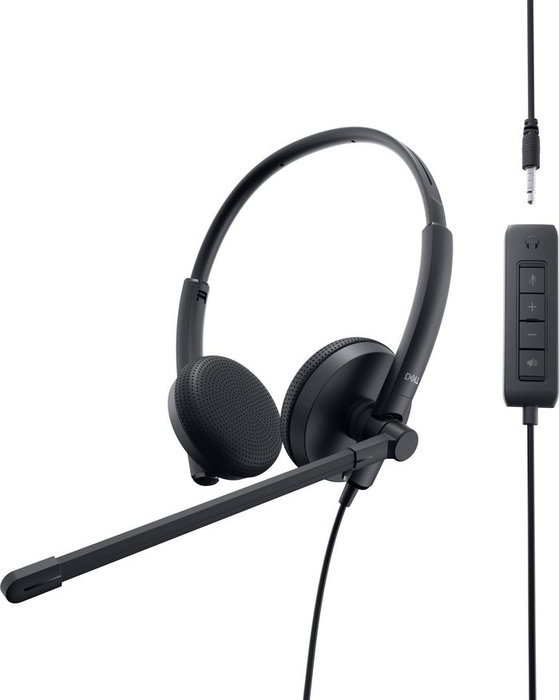 Dell Casque audio stéréo avec microphone antibruit ajustable et commandes accessibles - WH1022