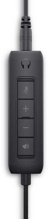 Dell Casque audio stéréo avec microphone antibruit ajustable et commandes accessibles - WH1022