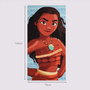 Cerdá Toaille de plage en microfibre Moana 70 x 140 cm avec sangle de portage - Bleu clair