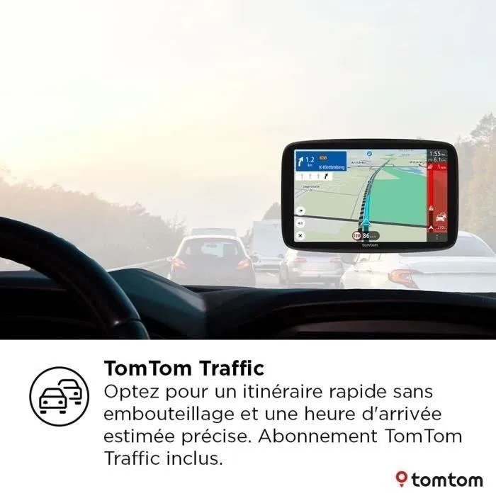 TomTom GO Navigator - GPS 6 pouces - 2ème génération - Cartes Europe mises à jour par Wi-Fi - Alertes trafic et zones de danger