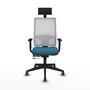 Piqueras y Crespo 1D066G1 Chaise de Bureau Vert Pétrole et Blanc