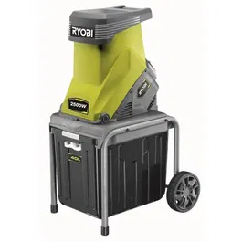 Ryobi Broyeur de végétaux électrique 2500 W RSH2545B - Capacité de broyage 45 mm, ratio 10:1, bac 40 L, plateau porte-couteaux