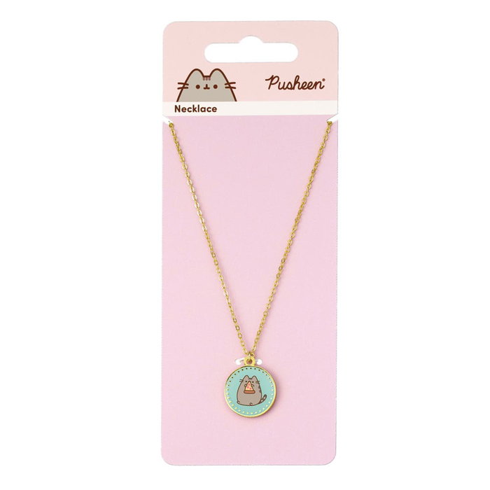 Pusheen pendentif et collier argent Blue Pizza Pusheen pendentif et collier argent Blue Pizza