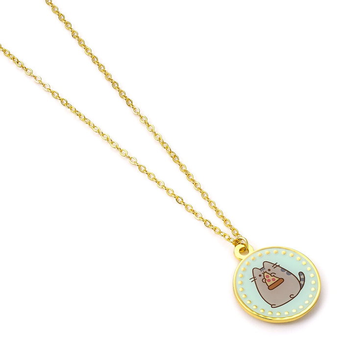 Pusheen pendentif et collier argent Blue Pizza