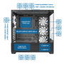 Coolbox Caja Ordenador Gaming Ga250 Vision Noir ATX 4 Ventilateurs ARGB