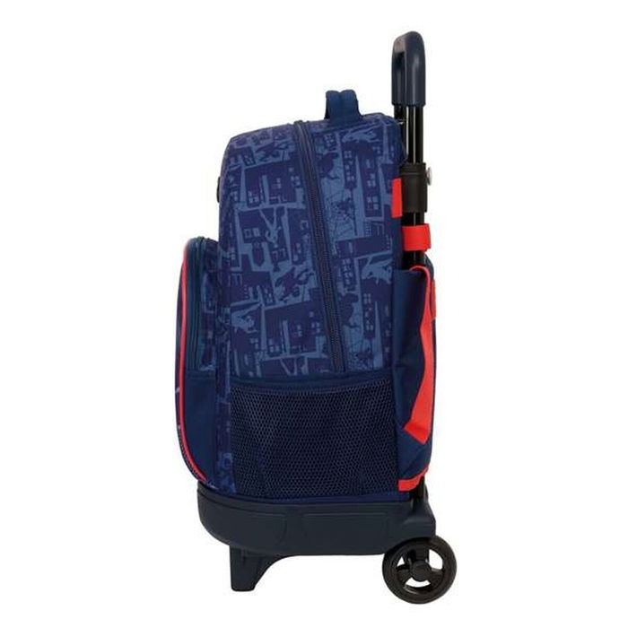 Cartable à roulettes Spider-Man Bleu 33 x 45 x 22 cm
