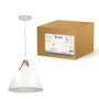 GSC Evolution Lampe de plafond suspendante Série Dianza E27 Blanche Ø270mm