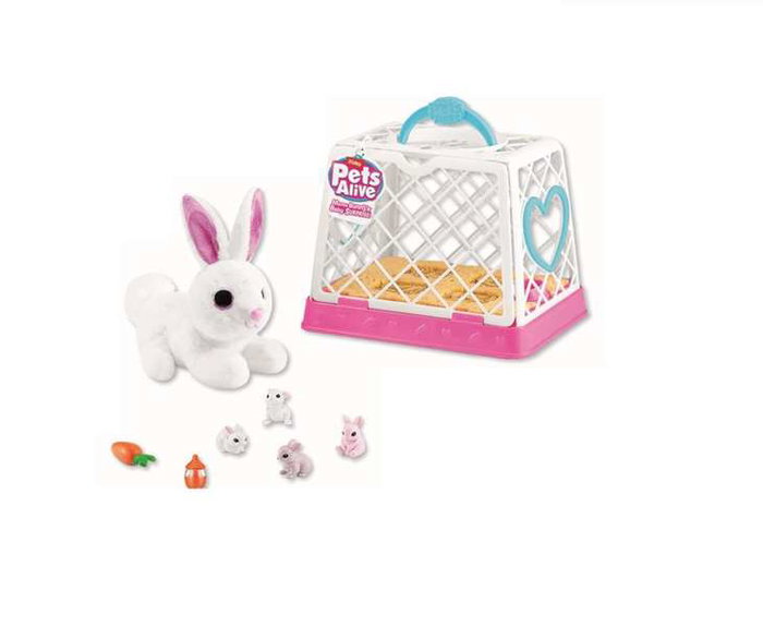 Zuru Pets Alive Mama Bunny & Baby Lapin sonore avec bébés surprises Zuru Pets Alive Mama Bunny & Baby Lapin sonore avec bébés surprises