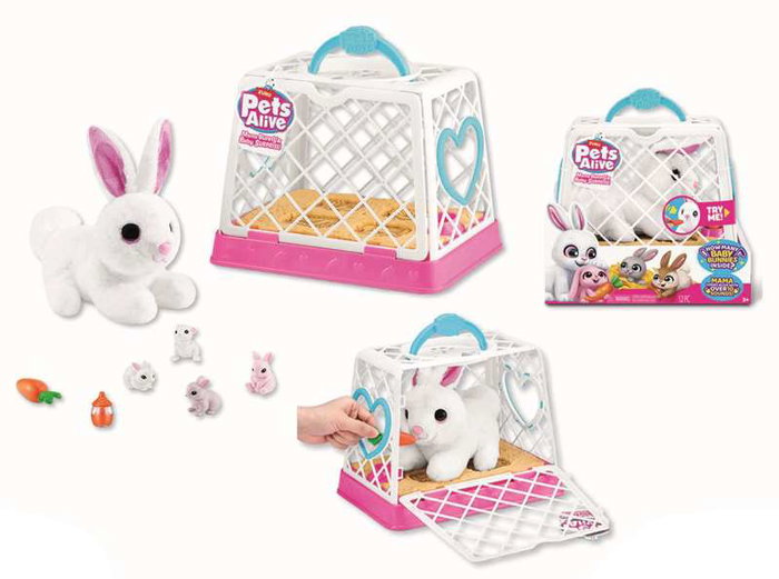 Zuru Pets Alive Mama Bunny & Baby Lapin sonore avec bébés surprises Zuru Pets Alive Mama Bunny & Baby Lapin sonore avec bébés surprises