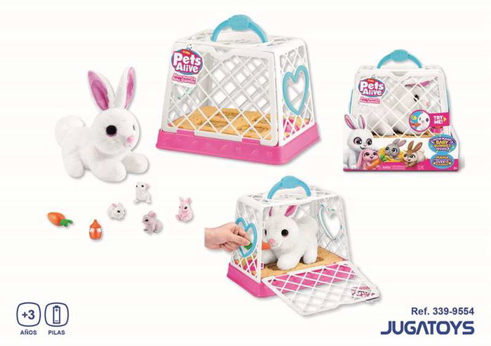 Zuru Pets Alive Mama Bunny & Baby Lapin sonore avec bébés surprises Zuru Pets Alive Mama Bunny & Baby Lapin sonore avec bébés surprises