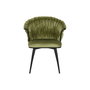 Chaise DKD Home Decor Noir Vert Polyester Velours Métal 66 x 60 x 84 cm