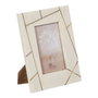 BigBuy Home Cadre photo Crème Doré Résine Cuivre 10 x 15 cm