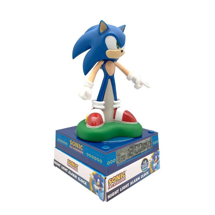 KIDS LICENSING - Lampe 3D et réveil Sonic the Hedgehog - Taille : 23,4 x 13 x 13 cm KIDS LICENSING - Lampe 3D et réveil Sonic the Hedgehog - Taille : 23,4 x 13 x 13 cm