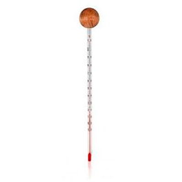 KHADI Thermomètre Analogique Cristal-Bois sans Mercure