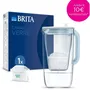 Brita - Carafe filtrante en verre One bleue - 2,5L - Filtre PFAS, chlore, tartre et métaux - Cartouche Maxtra Pro All-In-1 incluse