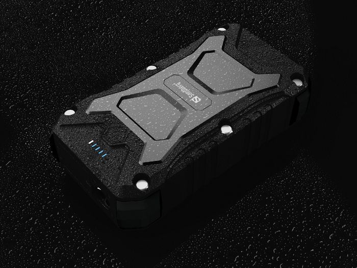 Sandberg Survivor - Powerbank portable robuste 20000 mAh avec charge sans fil 15W, PD 30W USB-C, QC 3.0, résistance IP66 (eau, chocs, poussière) Sandberg Survivor - Powerbank portable robuste 20000 mAh avec charge sans fil 15W, PD 30W USB-C, QC 3.0, résistance IP66 (eau, chocs, poussière)