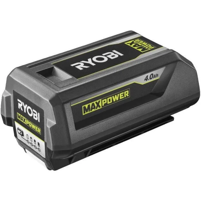 Ryobi Batterie lithium+ 36V MAXPOWER 4,0 Ah RY36B40B - Gestion individuelle des cellules, énergie régulée - Compatible tous outils 36V Ryobi