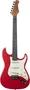 EKO Guitare Électrique Strato ST300 – Rouge, 6 Cordes, Corps Peuplier, Touche Laurier