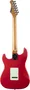 EKO Guitare Électrique Strato ST300 – Rouge, 6 Cordes, Corps Peuplier, Touche Laurier