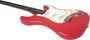 EKO Guitare Électrique Strato ST300 – Rouge, 6 Cordes, Corps Peuplier, Touche Laurier