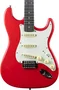EKO Guitare Électrique Strato ST300 – Rouge, 6 Cordes, Corps Peuplier, Touche Laurier