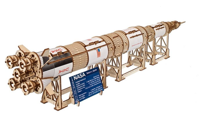 Ugears Maquette en bois Saturn V NASA Ugears Maquette en bois Saturn V NASA