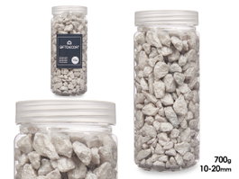 GIFTDECOR Bote Piedra 10-20 mm Métallisée Gris 700g