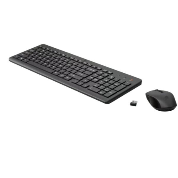 HP 330 Ensemble Clavier et Souris Sans Fil Noir Espagnol QWERTY HP 330 Ensemble Clavier et Souris Sans Fil Noir Espagnol QWERTY