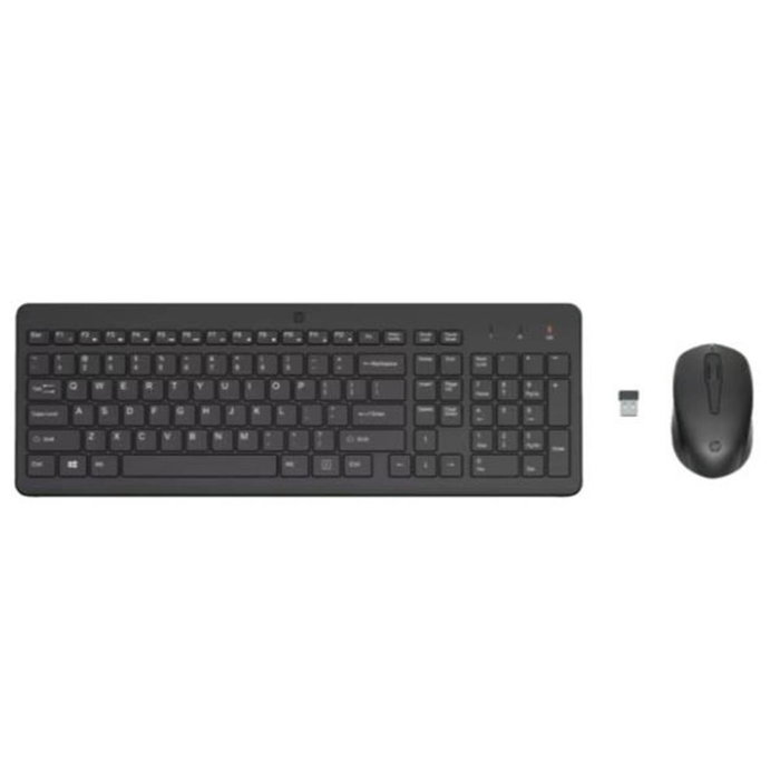 HP 330 Ensemble Clavier et Souris Sans Fil Noir Espagnol QWERTY HP 330 Ensemble Clavier et Souris Sans Fil Noir Espagnol QWERTY