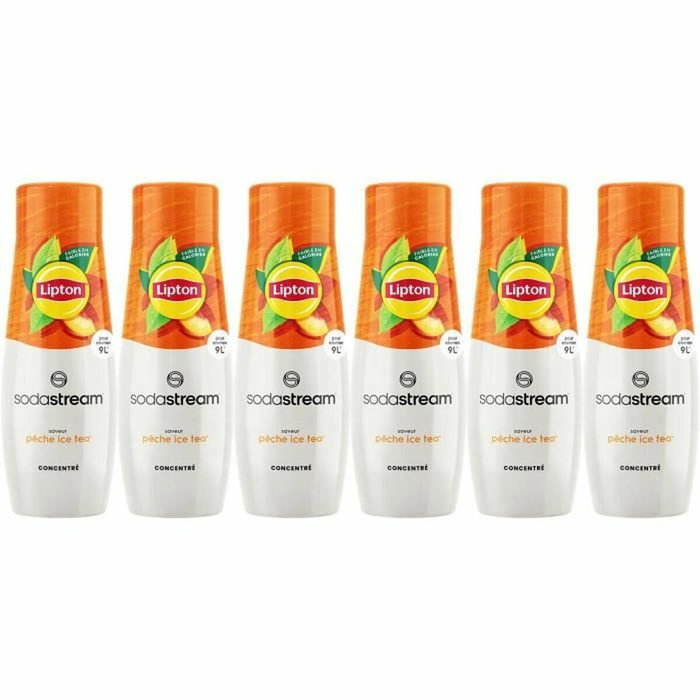 Sodastream Lot de 6 concentrés Lipton Ice Tea saveur Pêche 440 ml