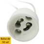 Silver Electronics Douille GU10 Porte-Lampe Lot de 50 avec Câble 15 cm