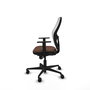 Piqueras y Crespo Chaise de Bureau Jorquera Blanc et Brun foncé