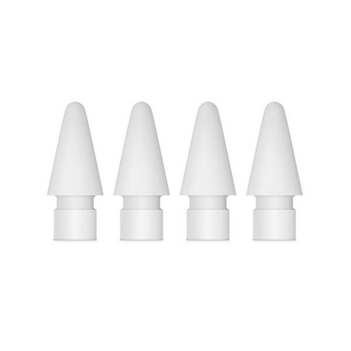 Apple Lot de 4 pointes de rechange pour Apple Pencil - Blanc