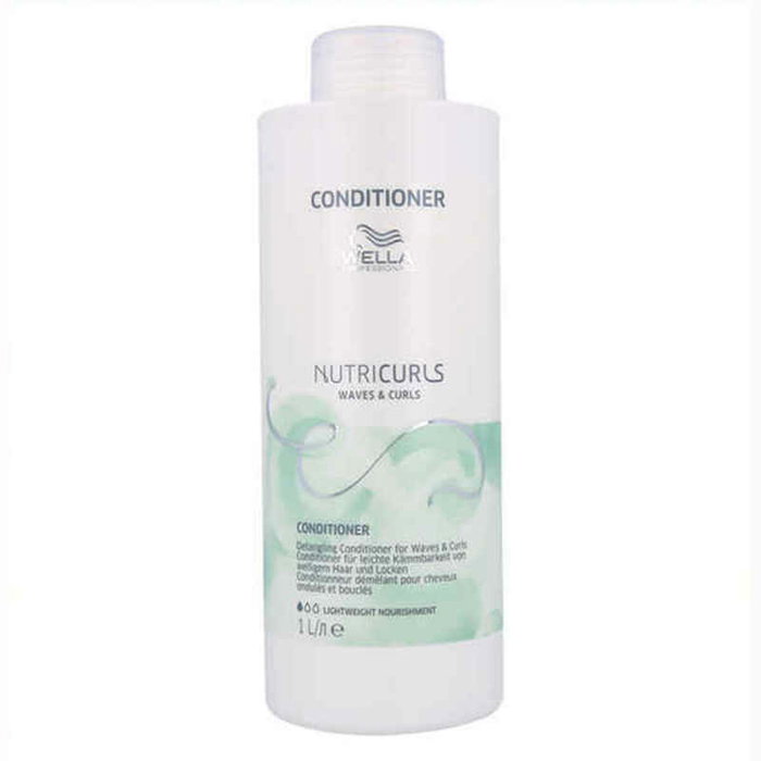 Wella Nutricurls Waves & Curls Conditioner - Acondicionador desenredante 1000 ml pour cheveux bouclés et ondulés - Définition légère Wella Nutricurls Waves & Curls Conditioner - Acondicionador desenredante 1000 ml pour cheveux bouclés et ondulés - Définition légère