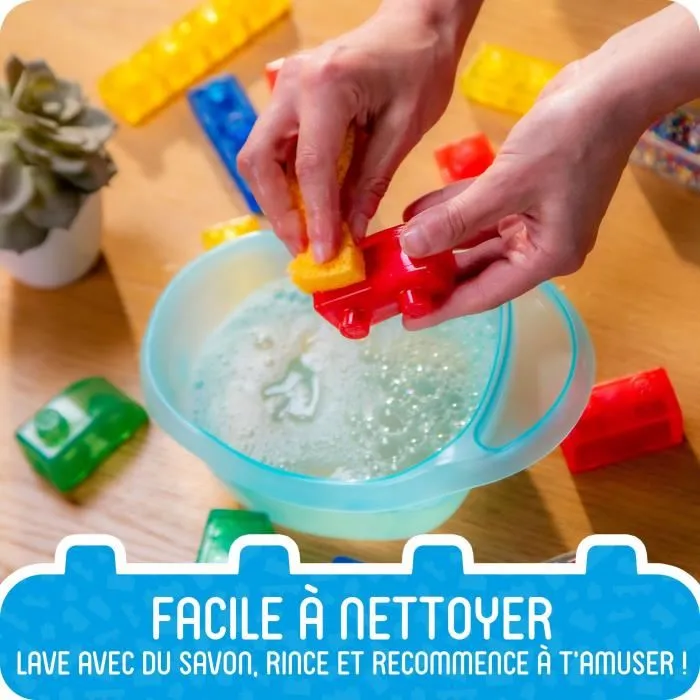 Goliath JELLY BLOX My Pets and Me - Jeu de construction sensoriel avec 20 blocs souples, 2 personnages et 2 animaux - Pour enfants dès 2 ans