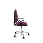 PIQUERAS Y CRESPO Chaise de bureau Algarra, similicuir violet, roulettes parquet
