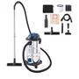 Scheppach VC30 Premium Aspirateur Eau et Poussière 1500 W - Cuve Inox 30 L - Tuyau 6 m - 4 Roues - 20 kPa