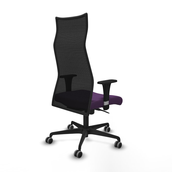 Piqueras y Crespo Chaise de Bureau Albacete XL Violet et Noir