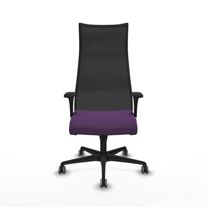 Piqueras y Crespo Chaise de Bureau Albacete XL Violet et Noir