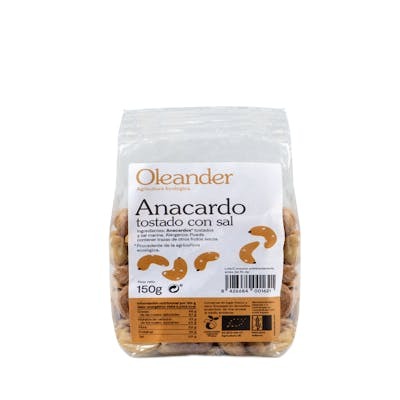 Oleander Anacarde torréfié bio sans gluten 150 g Vegan Oleander Anacarde torréfié bio sans gluten 150 g Vegan