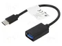 Lanberg Adaptateur USB-C mâle vers USB-A femelle 15cm OTG USB 2.0 noir