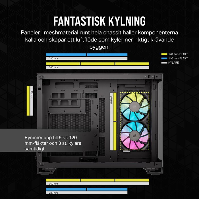 Corsair 2500X Noir