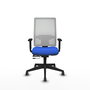Piqueras y Crespo Chaise de Bureau Horna, Assise Bleue et Dossier Blanc