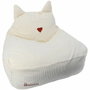 Domiva Pouf Honey Moon oreilles de félin en velours côtelé