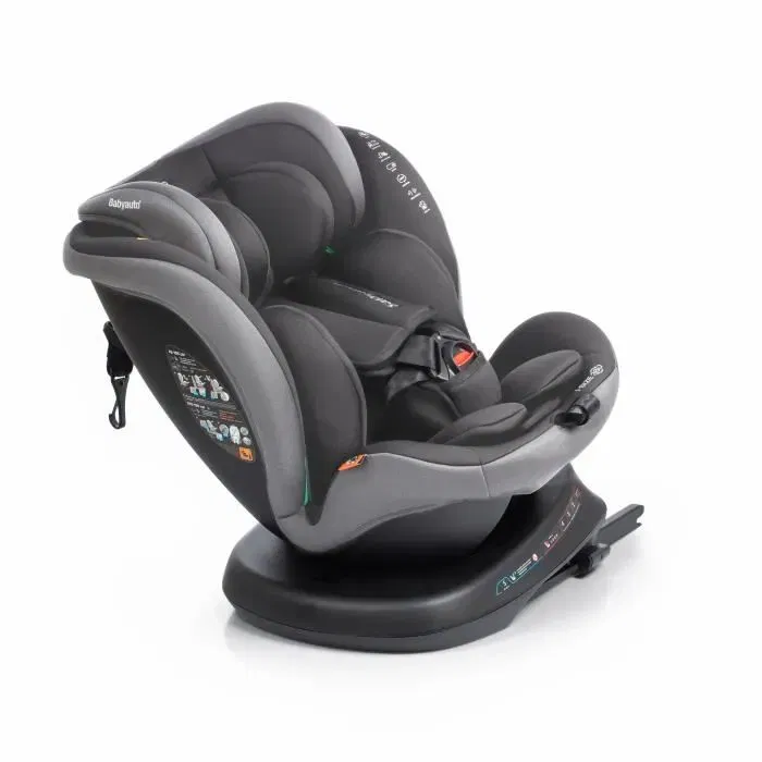 Babyauto Rodia Siège Auto Pivotant I-Size Plus Groupe 0/1/2/3 (40-150 cm) Isofix, Inclinable, Réducteur, 5 Points, Gris Babyauto Rodia Siège Auto Pivotant I-Size Plus Groupe 0/1/2/3 (40-150 cm) Isofix, Inclinable, Réducteur, 5 Points, Gris
