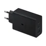 Samsung Adaptateur secteur 65W Noir - Chargeur triple port USB Type-C/A - Charge rapide pour ordinateur portable, smartphone et accessoires