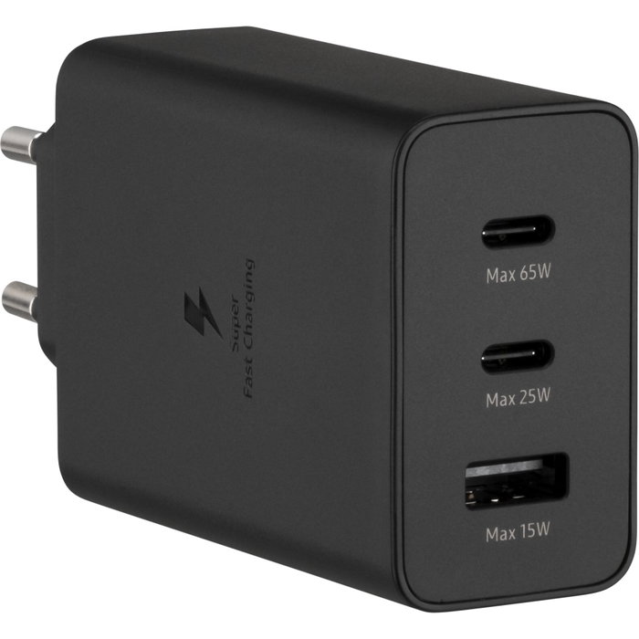 Samsung Adaptateur secteur Trio 65W Noir sans câble